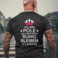 Poland Kurwa Polin Polska Polish T-Shirt mit Rückendruck Geschenke für alte Männer