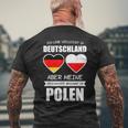 Poland Polska Pole Warsaw T-Shirt mit Rückendruck Geschenke für alte Männer