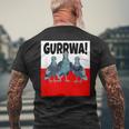 Polish Flag Gurrwa Kurwa Polish Wortwitz T-Shirt mit Rückendruck Geschenke für alte Männer