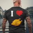 Pollo Asado Divertido I Love Pollo Camiseta Hombre Estampado Espalda Regalos para ancianos