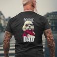 Poodle Dad Dogtee Mens Back Print T-shirt Gifts for Old Men