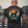 Poodle Vintage T-Shirt mit Rückendruck Geschenke für alte Männer