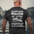 Pop Pop Is My Favorite Name Grandpa Father's Day Men's T-shirt Back Print Gifts for Old Men