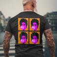 Pop80S Purple Prince Rockroll Famous Faces Humour Cool Men's T-shirt Back Print Gifts for Old Men