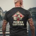 Powerlifting Deadlift Workout Gym Bodybuilding Mens Back Print T-shirt Gifts for Old Men
