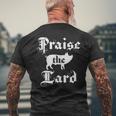 Praise The Lard Official Cris P Bacon Pig Men's T-shirt Back Print Gifts for Old Men