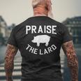 Praise The Lard Bbq Men's T-shirt Back Print Gifts for Old Men