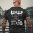 The Pride Of Being A Welder Men's T-shirt Back Print Gifts for Old Men
