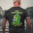 I Are Programmer T-Rex Dinosaur Nerd Dino Programmer T-Shirt mit Rückendruck Geschenke für alte Männer