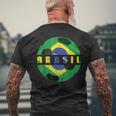 Projeto Do Brasil De Futebol Brazil Flag Soccer Team Fan Men's T-shirt Back Print Gifts for Old Men