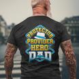 Protector Provider Hero Dad Father's Day Men's T-shirt Back Print Gifts for Old Men