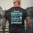 Proud Bonus Dad Of A Class Of 2022 Graduate Senior 22 Ver2 Mens Back Print T-shirt Gifts for Old Men