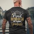 Proud Brother-In-Law A 2024 Graduate Class Senior Graduation Men's T-shirt Back Print Gifts for Old Men