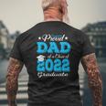 Proud Dad Of A 2022 Graduate Father Class Of 2022 Graduation Mens Back Print T-shirt Gifts for Old Men