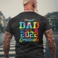 Proud Dad Of A Class Of 2022 Graduate Tie Dye Mens Back Print T-shirt Gifts for Old Men