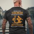 Proud Dad Of An Electrical Lineman For Fathers Day Men's T-shirt Back Print Gifts for Old Men