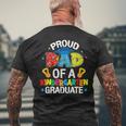 Proud Dad Of A Kindergarten Grad Graduation Family Ing Men's T-shirt Back Print Gifts for Old Men