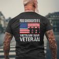 Proud Granddaughter Vietnam War Veteran Matching Grandfather Mens Back Print T-shirt Gifts for Old Men