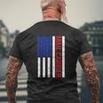 Proud Patriotic Postal Worker American Flag Us Postal Worker V2 Mens Back Print T-shirt Gifts for Old Men