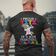 Proud Titi Of A 2024 Preschool Graduate Unicorn Dabbing Men's T-shirt Back Print Gifts for Old Men