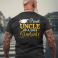 Proud Uncle Of A 2024 Graduate Last Day Of School Family Men's T-shirt Back Print Gifts for Old Men