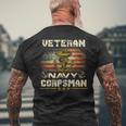 Proud Veteran Navy Corpsman For Men Men's T-shirt Back Print Gifts for Old Men