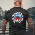 Pug Best Frenchie Dad Ever Pet Lover Mens Back Print T-shirt Gifts for Old Men