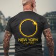 Pulaski New York Ny Total Solar Eclipse 2024 Men's T-shirt Back Print Gifts for Old Men