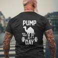 Pump Day Gym Mens Back Print T-shirt Gifts for Old Men