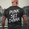 Punk Anarchy Slogan T-Shirt mit Rückendruck Geschenke für alte Männer