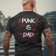 Punk Is Dad Punk Rock Music Punk Rockers Men's T-shirt Back Print Gifts for Old Men