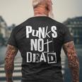 Punk Not Dead Vintage Grunge Punk Is Not Dead Rock T-Shirt mit Rückendruck Geschenke für alte Männer