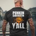 Punkin Chunkin Pumpkin Chucking Fall Men's T-shirt Back Print Gifts for Old Men