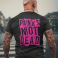 Punk's Not Dead -Intage Punk Rock Punk Is Not Dead Camiseta Hombre Estampado Espalda Regalos para ancianos