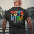 PURA VIDA Costa Rica Tropisches Design Kurzärmliges Herren-T-Kurzärmliges Herren-T-Shirt, Exotisches Motiv Geschenke für alte Männer