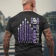 Purple Up Month Of Military Child Usa Ocp Camo Flag 2024 Men's T-shirt Back Print Gifts for Old Men