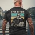 I Put The Lit In Literature William Shakespeare Men's T-shirt Back Print Gifts for Old Men