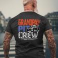 Race Car Themed Birthday Party Grandpa Pit Crew Costume Men's T-shirt Back Print Gifts for Old Men