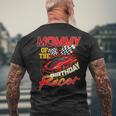 Race Car Party Mommy Of The Birthday Racer Racing Family Men's T-shirt Back Print Gifts for Old Men