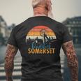 Radstock Mining Wheel Somerset Vintage Men's T-shirt Back Print Gifts for Old Men