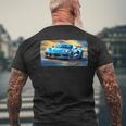 Rapid Blue C8 In A Blur Men's T-shirt Back Print Gifts for Old Men