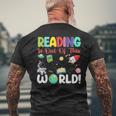 Reading Is Out Of This World Space Book World Book Day 2024 Men's T-shirt Back Print Gifts for Old Men