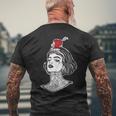 Red Apple Arrow Aim William Tell Pin-Up Tattoo Men's T-shirt Back Print Gifts for Old Men