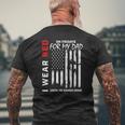 Red On Friday Dad Military Remember Everyone Deployed Flag Mens Back Print T-shirt Gifts for Old Men