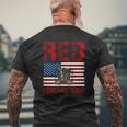 Red Friday Military Remember Everyone Deployed For My Son Mens Back Print T-shirt Gifts for Old Men