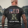 Red Friday For My Uncle Remember Everyone Deployed Men's T-shirt Back Print Gifts for Old Men