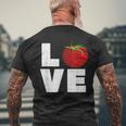 Red Tomato Gardener I Love Gardening I Tomato Men's T-shirt Back Print Gifts for Old Men