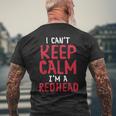 Redhead Irish Pride Outfit Red Hair Men's T-shirt Back Print Gifts for Old Men