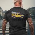 Reisefahrzeug 110 Offroad 4X4 Gray T-Shirt mit Rückendruck Geschenke für alte Männer