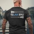 Relax Bro Lacrosse Lax Team Lacrosse Men's T-shirt Back Print Gifts for Old Men